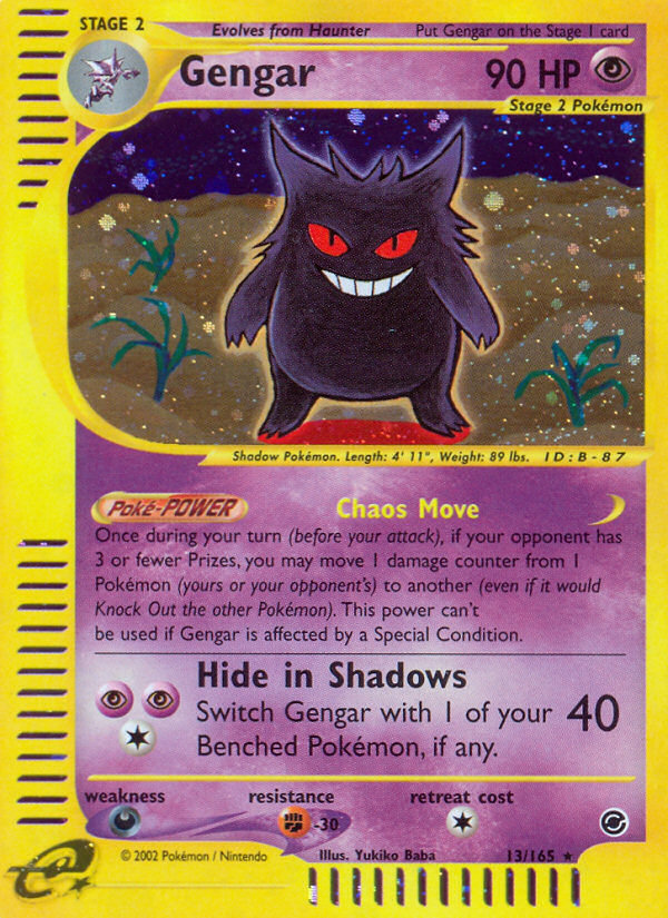 Gengar (13/165) [Expedition: Base Set] | Good Games Cannington