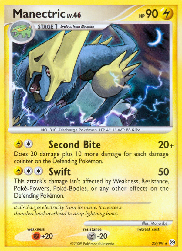 Manectric (22/99) [Platinum: Arceus] | Good Games Cannington
