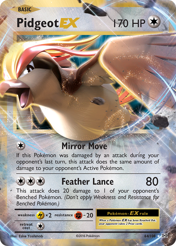 Pidgeot EX (64/108) [XY: Evolutions] | Good Games Cannington