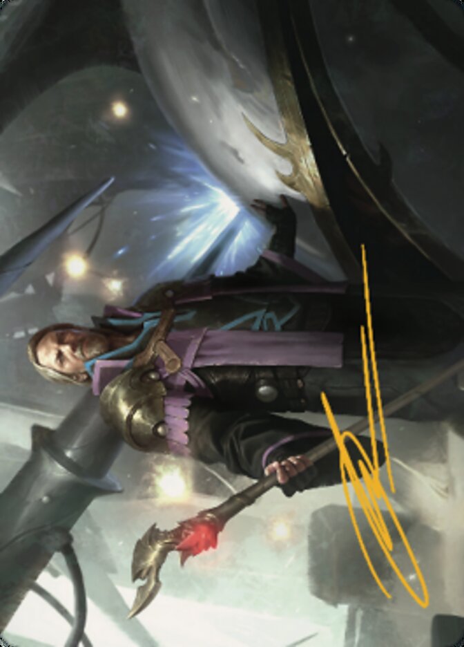 Urza, Prince of Kroog Art Card (Gold-Stamped Signature) [The Brothers' War Art Series] | Good Games Cannington