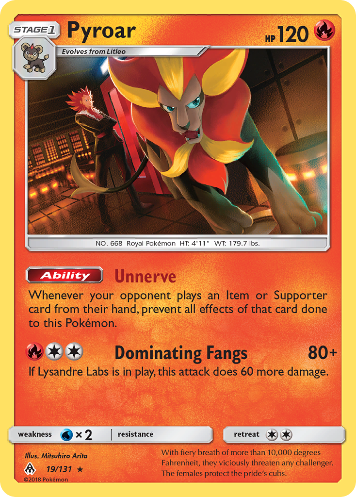 Pyroar (19/131) [Sun & Moon: Forbidden Light] | Good Games Cannington