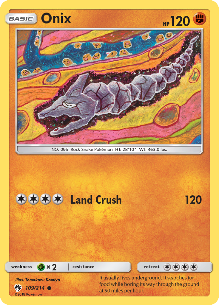 Onix (109/214) [Sun & Moon: Lost Thunder] | Good Games Cannington