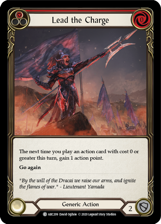 Lead the Charge (Red) [U-ARC209] Unlimited Normal | Good Games Cannington