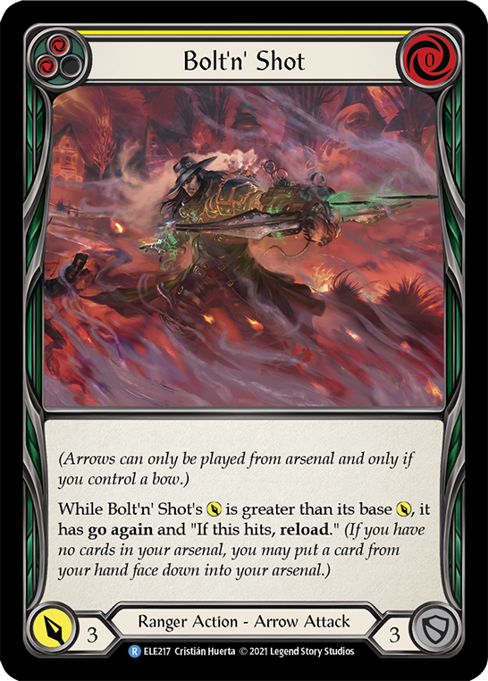 Bolt'n' Shot (Yellow) [ELE217] (Tales of Aria)  1st Edition Normal | Good Games Cannington