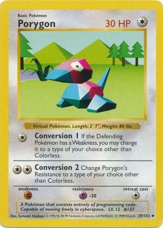 Porygon (39/102) [Base Set Shadowless Unlimited] | Good Games Cannington