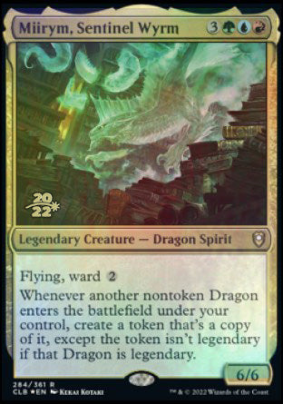 Miirym, Sentinel Wyrm [Commander Legends: Battle for Baldur's Gate Prerelease Promos] | Good Games Cannington