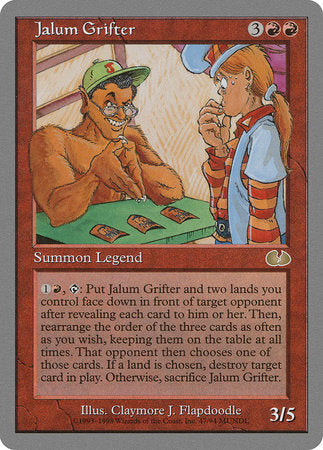 Jalum Grifter [Unglued] | Good Games Cannington