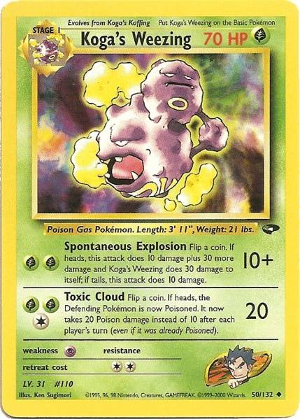 Koga's Weezing (50/132) [Gym Challenge Unlimited] | Good Games Cannington