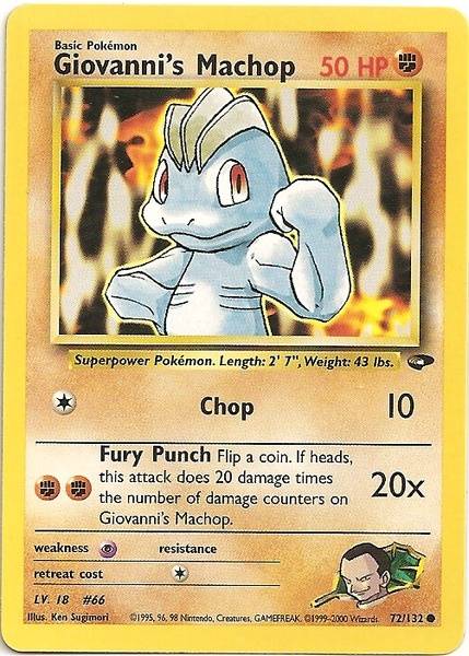 Giovanni's Machop (72/132) [Gym Challenge Unlimited] | Good Games Cannington