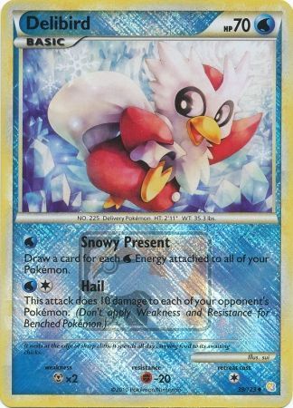 Delibird (39/123) (League Promo) [HeartGold & SoulSilver: Base Set] | Good Games Cannington
