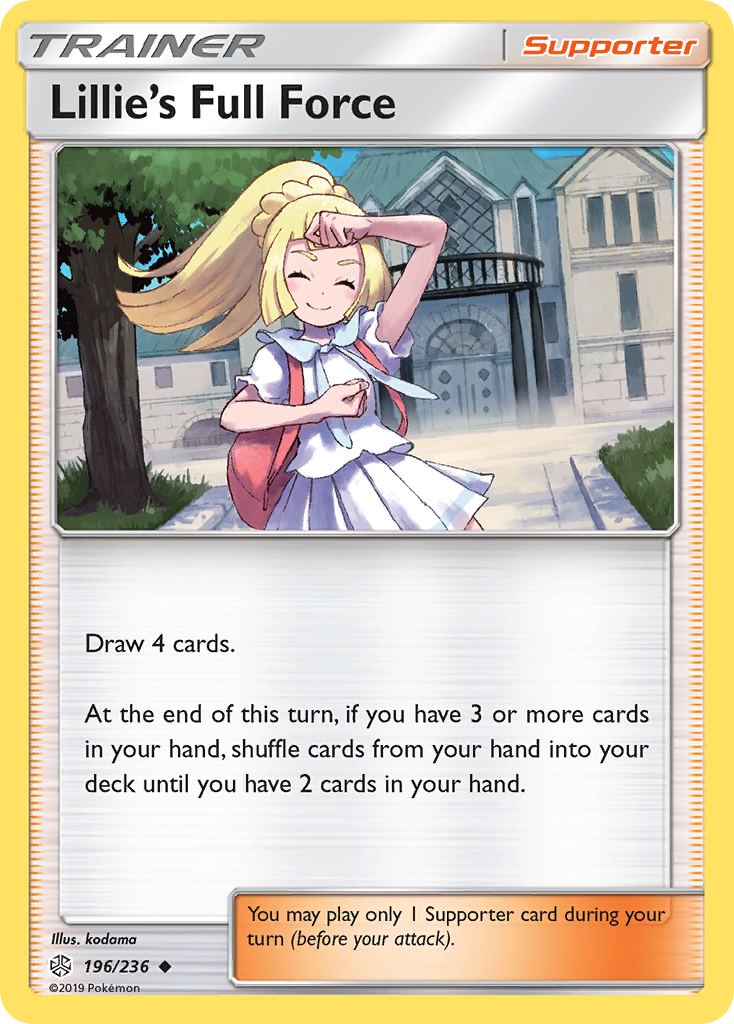 Lillie's Full Force (196/236) [Sun & Moon: Cosmic Eclipse] | Good Games Cannington