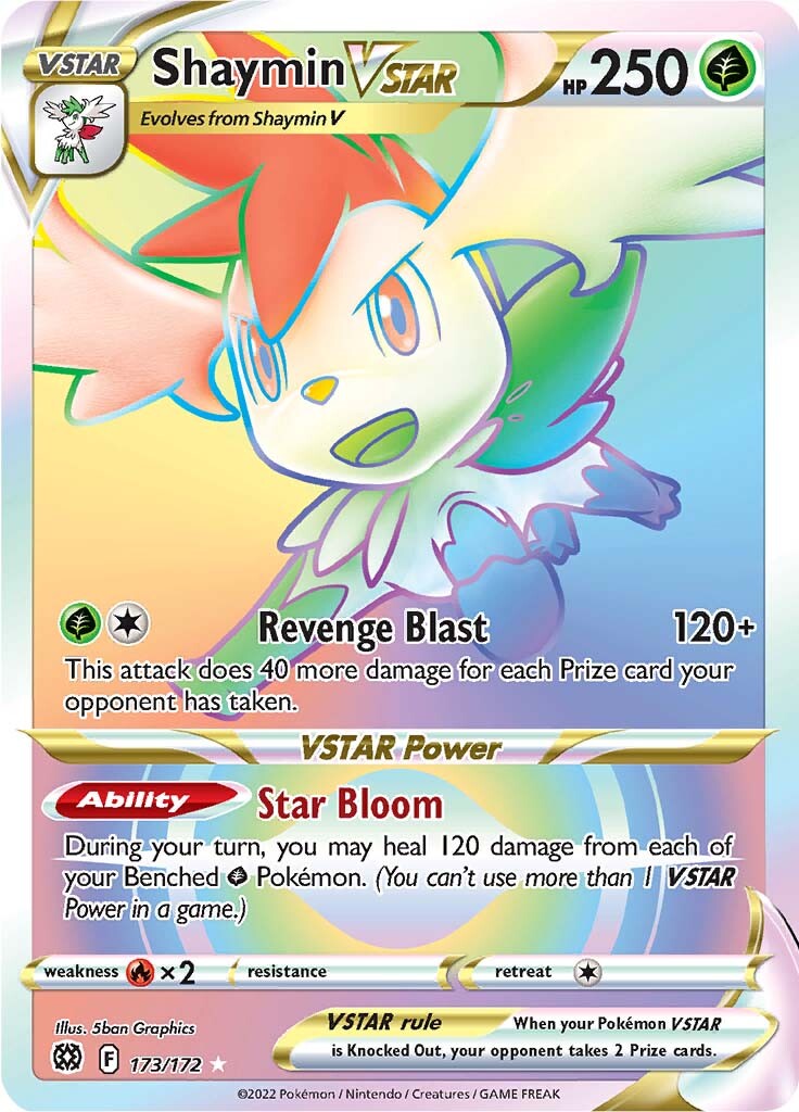 Shaymin VSTAR (173/172) [Sword & Shield: Brilliant Stars] | Good Games Cannington