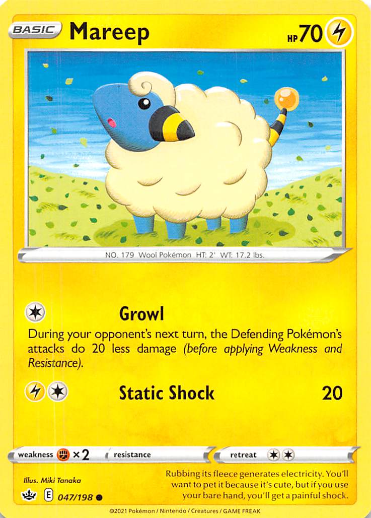 Mareep (047/198) [Sword & Shield: Chilling Reign] | Good Games Cannington