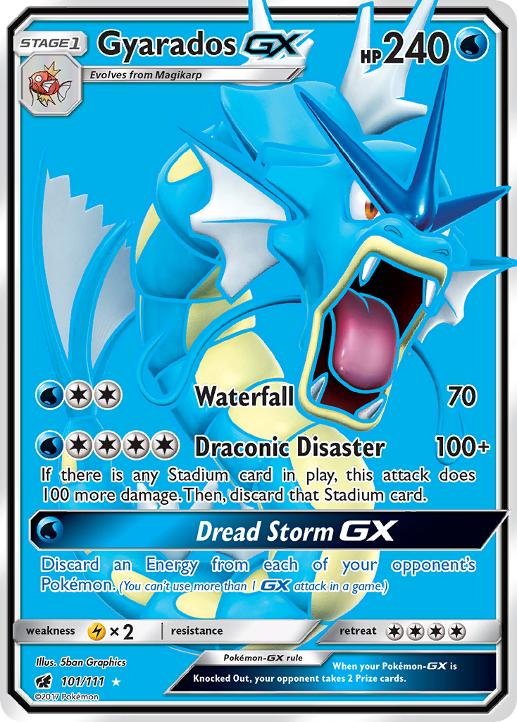 Gyarados GX (101/111) [Sun & Moon: Crimson Invasion] | Good Games Cannington