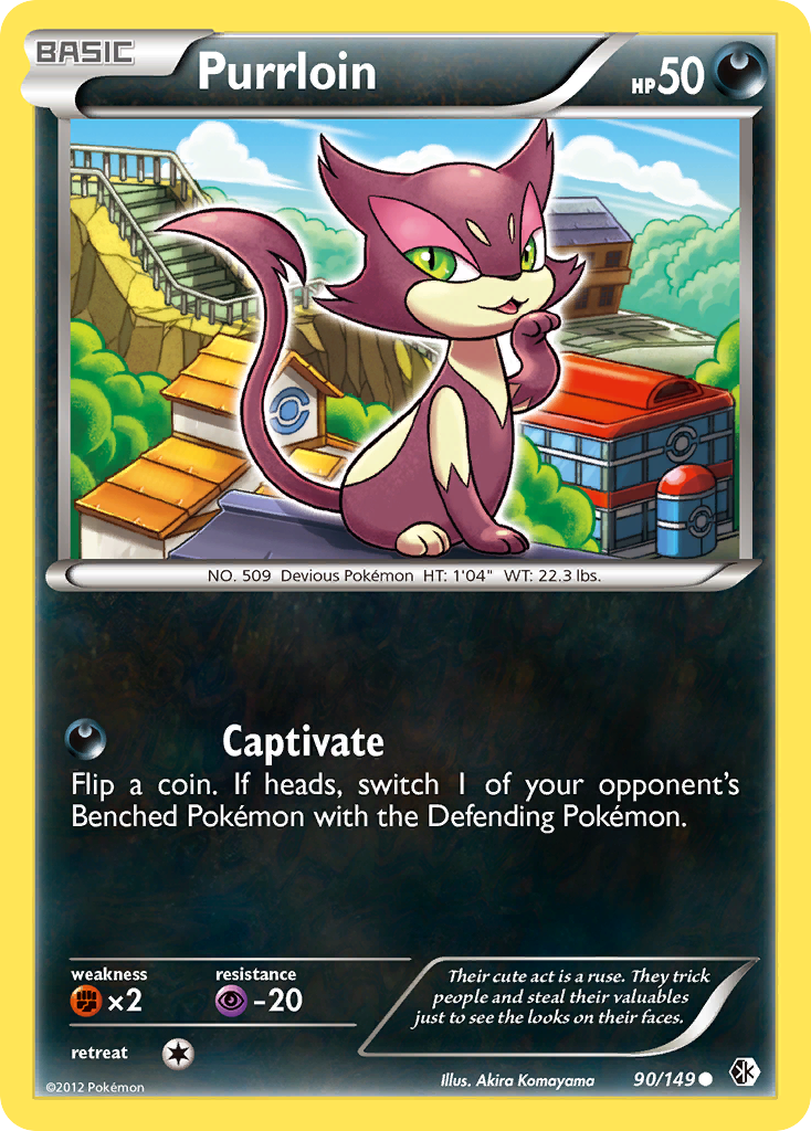 Purrloin (90/149) [Black & White: Boundaries Crossed] | Good Games Cannington