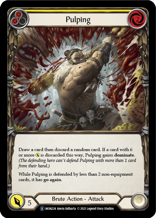 Pulping (Yellow) [U-MON224-RF] Unlimited Rainbow Foil | Good Games Cannington