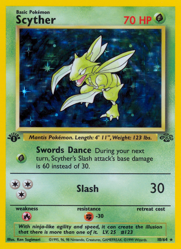 Scyther (10/64) [Jungle 1st Edition] | Good Games Cannington