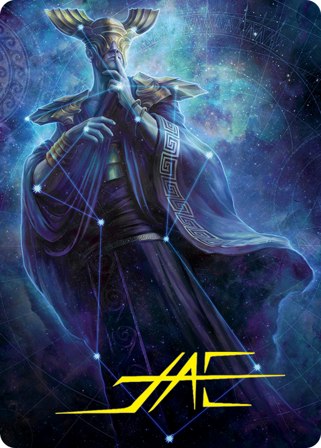 Atris, Oracle of Half-Truths Art Card (Gold-Stamped Signature) [March of the Machine Art Series] | Good Games Cannington