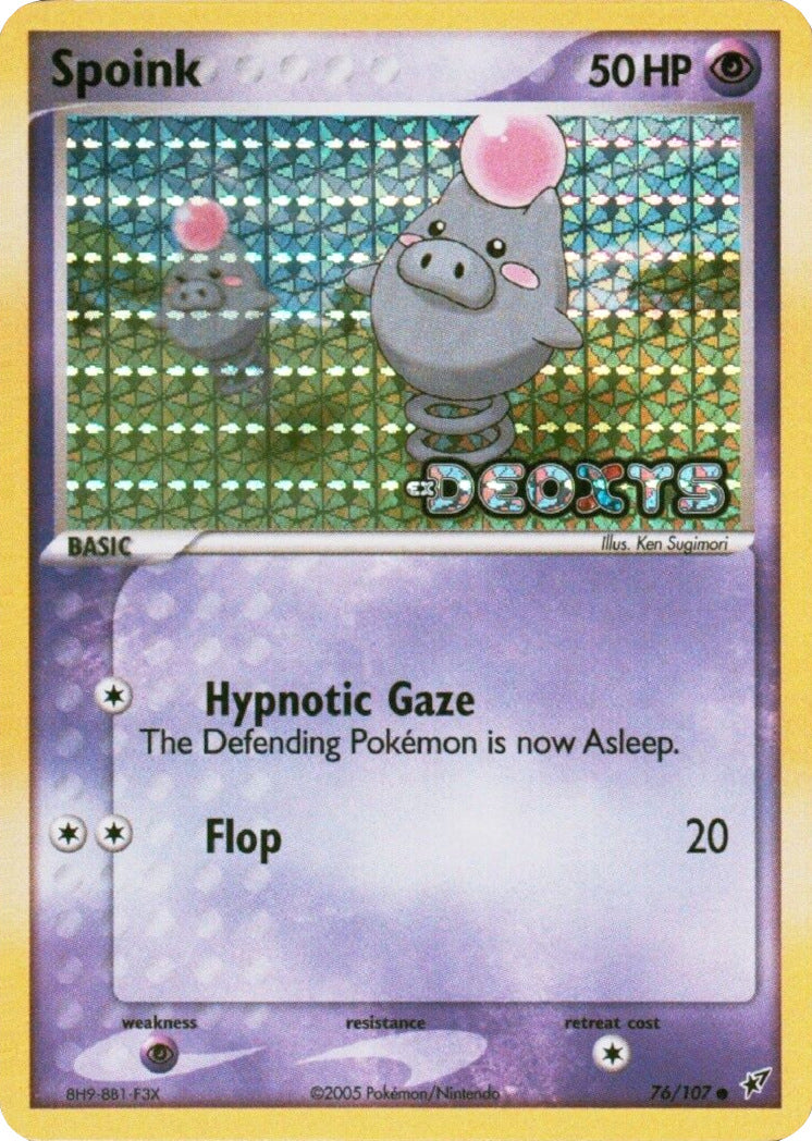 Spoink (76/107) (Stamped) [EX: Deoxys] | Good Games Cannington