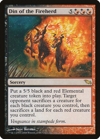 Din of the Fireherd [Shadowmoor] | Good Games Cannington