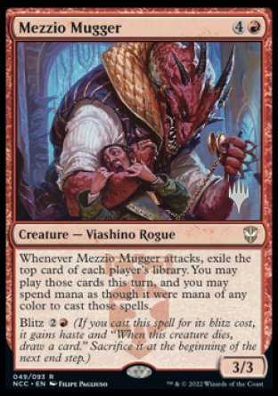 Mezzio Mugger (Promo Pack) [Streets of New Capenna Commander Promos] | Good Games Cannington
