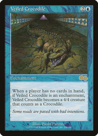 Veiled Crocodile [Urza's Saga] | Good Games Cannington