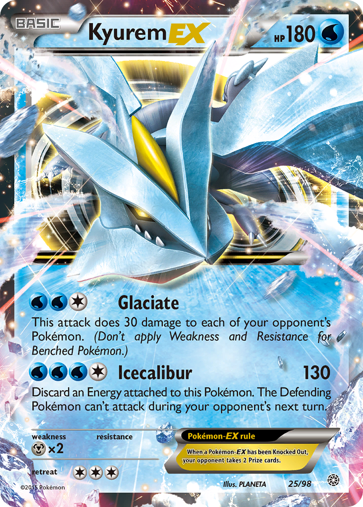 Kyurem EX (25/98) [XY: Ancient Origins] | Good Games Cannington