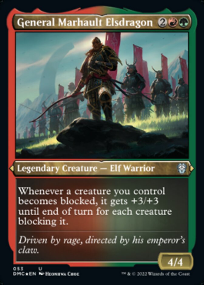 General Marhault Elsdragon (Foil Etched) [Dominaria United Commander] | Good Games Cannington