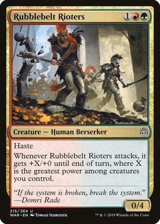 Rubblebelt Rioters [War of the Spark] | Good Games Cannington