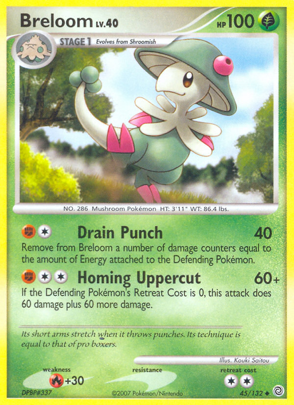 Breloom (45/132) [Diamond & Pearl: Secret Wonders] | Good Games Cannington