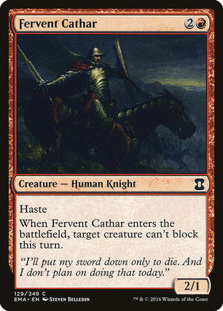 Fervent Cathar [Eternal Masters] | Good Games Cannington