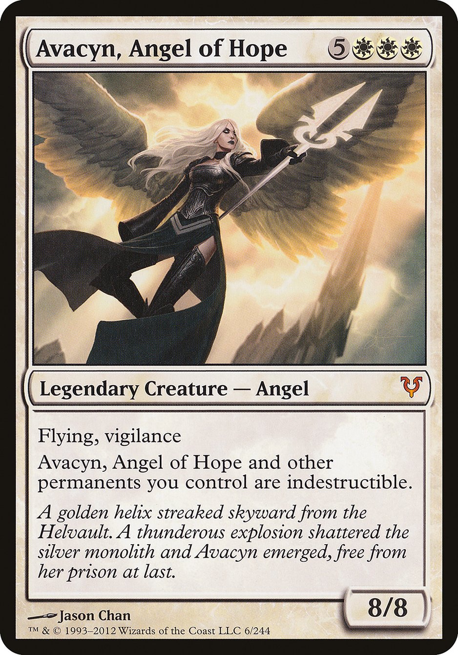 Avacyn, Angel of Hope (Oversized) [Open the Helvault] | Good Games Cannington