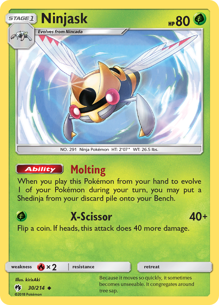 Ninjask (30/214) [Sun & Moon: Lost Thunder] | Good Games Cannington