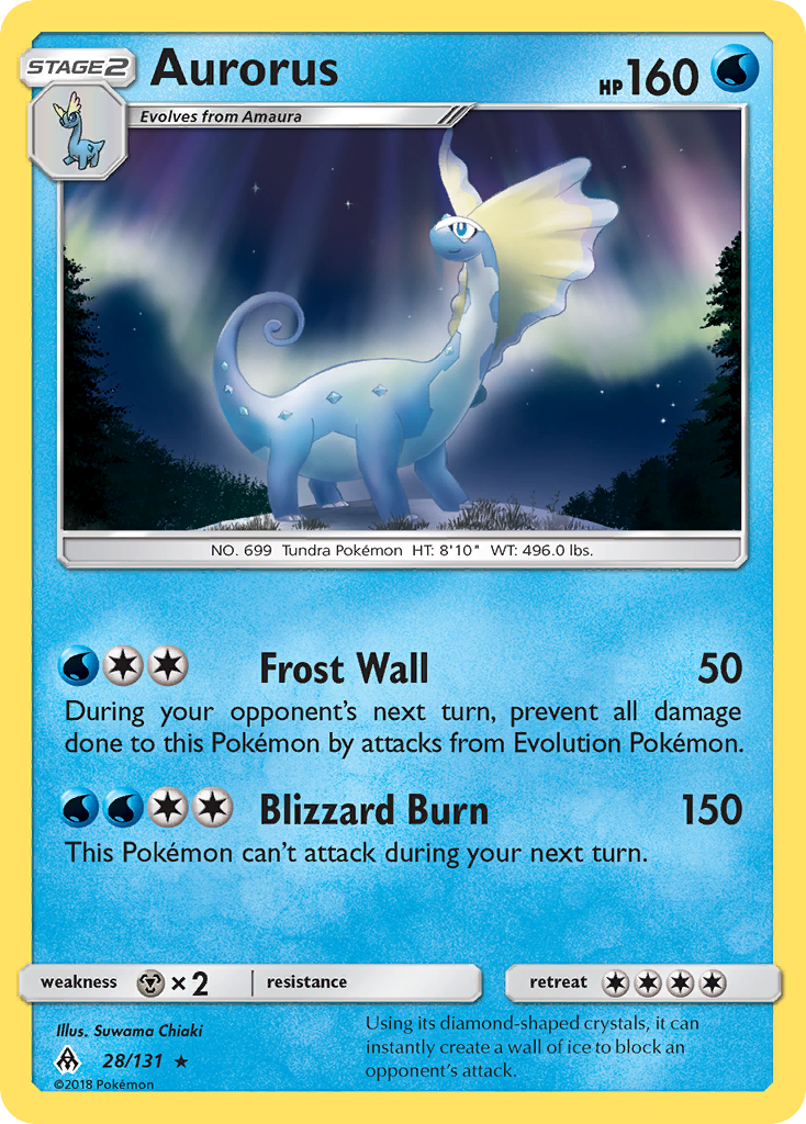 Aurorus (28/131) [Sun & Moon: Forbidden Light] | Good Games Cannington
