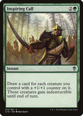Inspiring Call [Commander 2016] | Good Games Cannington