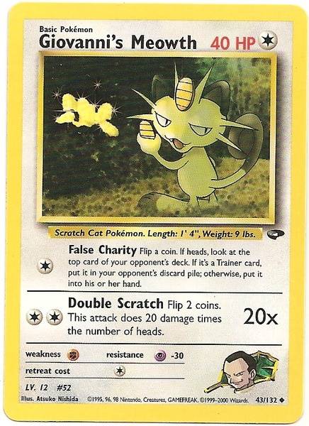 Giovanni's Meowth (43/132) [Gym Challenge Unlimited] | Good Games Cannington