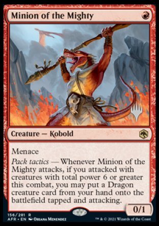 Minion of the Mighty (Promo Pack) [Dungeons & Dragons: Adventures in the Forgotten Realms Promos] | Good Games Cannington