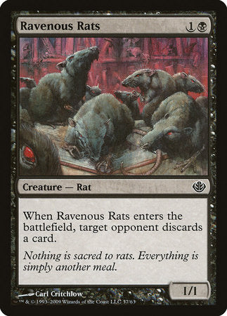 Ravenous Rats [Duel Decks: Garruk vs. Liliana] | Good Games Cannington