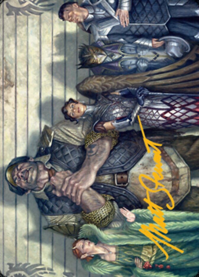 Rogues' Gallery Art Card (Gold-Stamped Signature) [Streets of New Capenna Art Series] | Good Games Cannington
