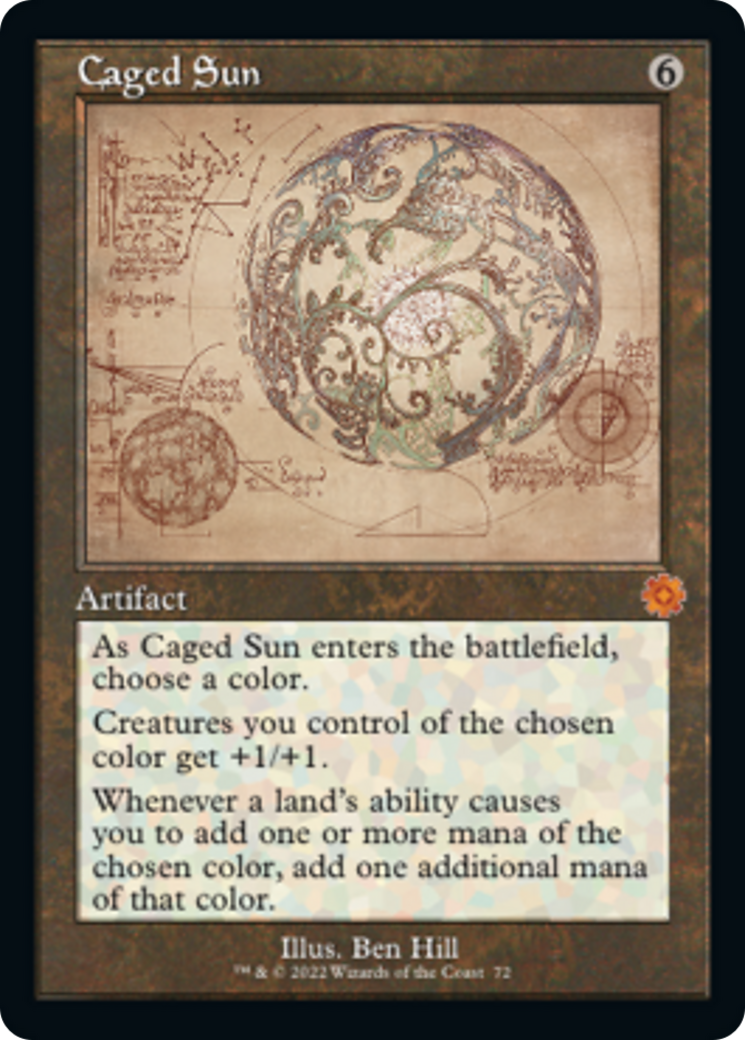 Caged Sun (Retro Schematic) [The Brothers' War Retro Artifacts] | Good Games Cannington