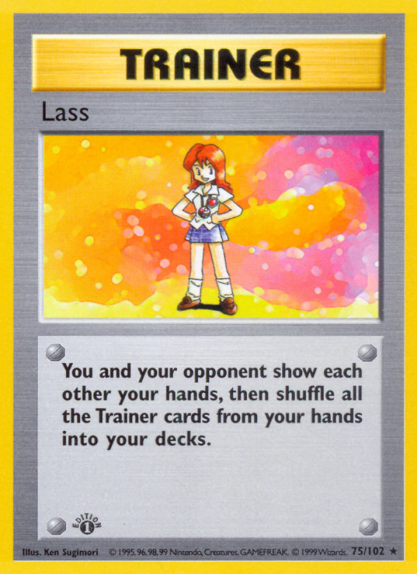 Lass (75/102) (Shadowless) [Base Set 1st Edition] | Good Games Cannington