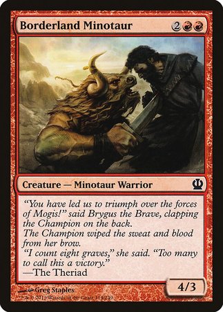 Borderland Minotaur [Theros] | Good Games Cannington