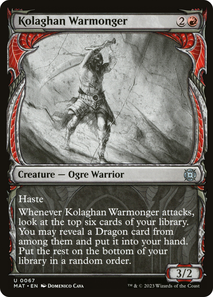 Kolaghan Warmonger (Showcase) [March of the Machine: The Aftermath] | Good Games Cannington