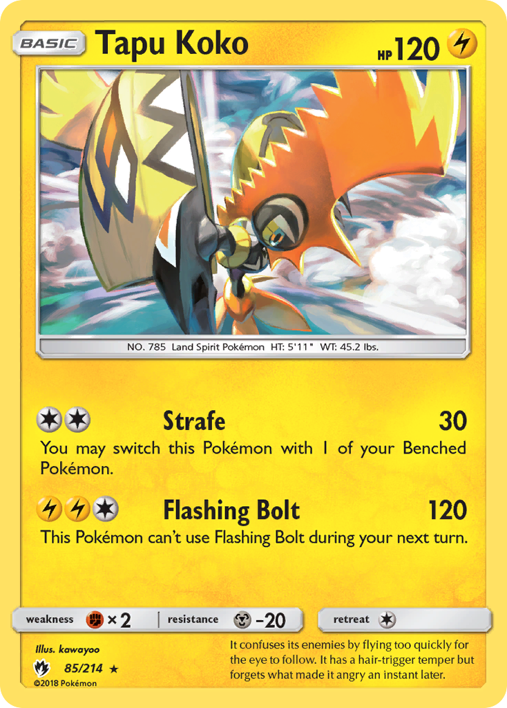 Tapu Koko (85/214) [Sun & Moon: Lost Thunder] | Good Games Cannington
