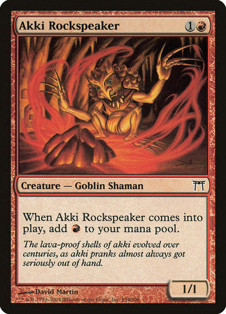 Akki Rockspeaker [Champions of Kamigawa] | Good Games Cannington