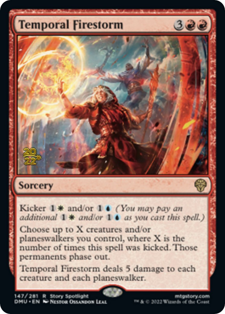 Temporal Firestorm [Dominaria United Prerelease Promos] | Good Games Cannington