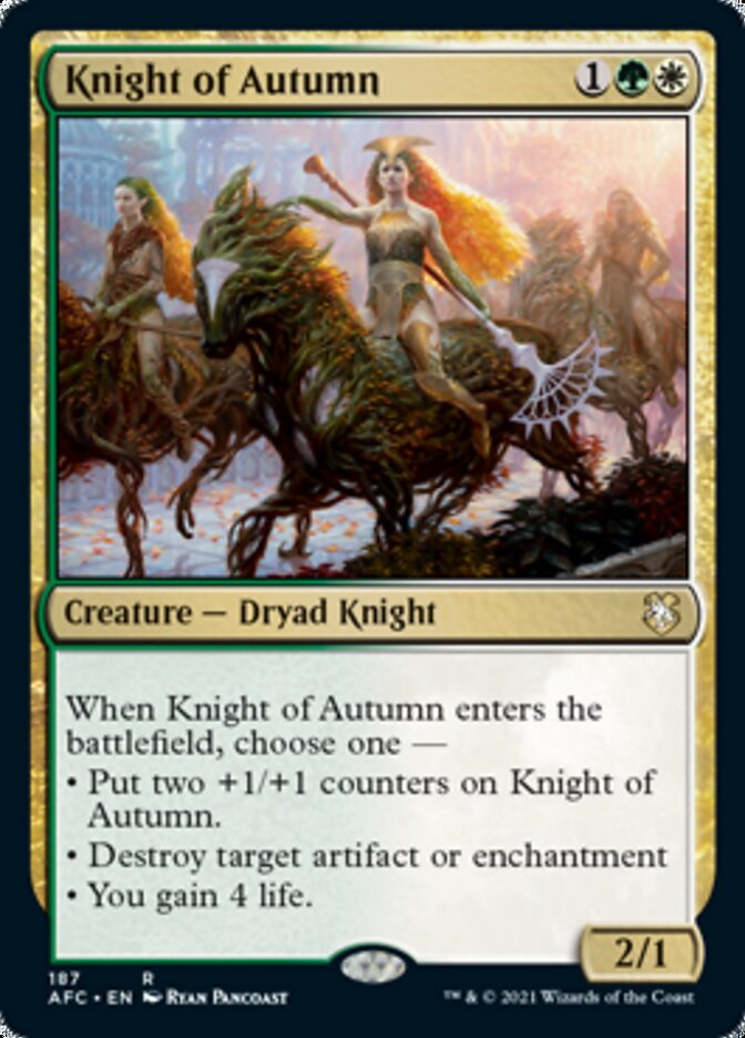 Knight of Autumn [Dungeons & Dragons: Adventures in the Forgotten Realms Commander] | Good Games Cannington