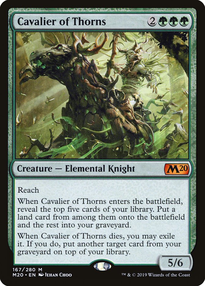 Cavalier of Thorns [Core Set 2020] | Good Games Cannington