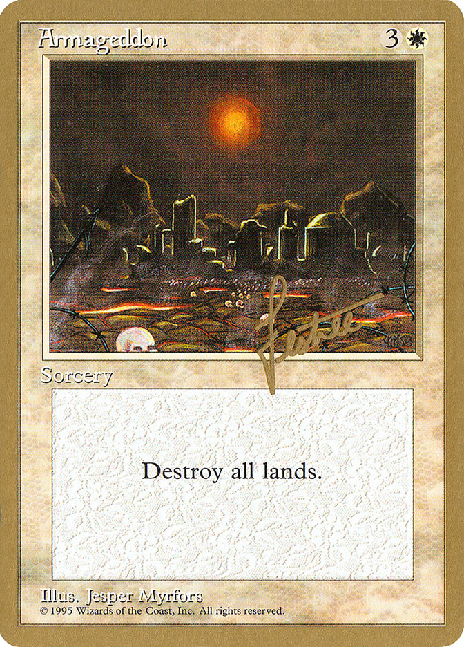 Armageddon (Bertrand Lestree) [Pro Tour Collector Set] | Good Games Cannington