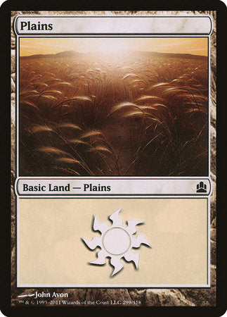 Plains (299) [Commander 2011] | Good Games Cannington